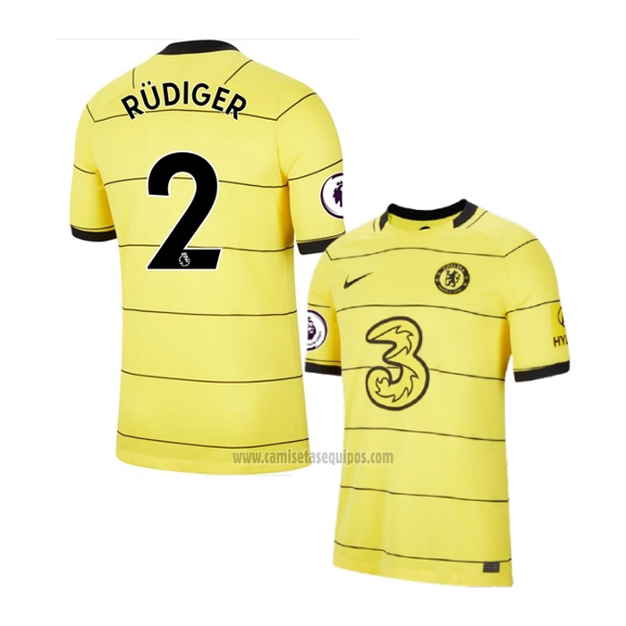 Camiseta Chelsea Jugador Rudiger Segunda 2021-2022